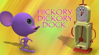 Hickory Dickory Dock  Nursery Rhyme With Lyrics  3D Cartoon Animation Songs for Children [upl. by Hayman570]