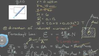 EampM Math Lesson 4 Faradays Law and Lenzs Law [upl. by Engvall553]