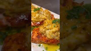 How To Make Crab Stuffed Salmon  Easy Crab Stuffed Salmon onestopchop [upl. by Llednar]