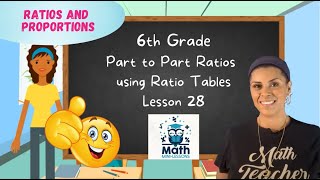 Part to Part Ratios and Ratio Tables [upl. by Yaras365]