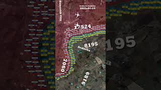 Battle of AvdiivkaАвдеевка Timelapse Map  Feb 2022 to Dec 2023 [upl. by Nimesay]