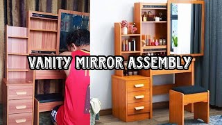 How to Assemble Vanity Mirror  Grace Alconera [upl. by Attenev]