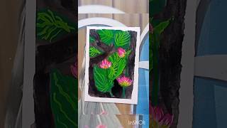 Bloom like a lotus radiating grace and beauty🌷🤭🎨 shorts painting [upl. by Sutphin]