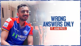 Wrong Answers Only Challenge ft Axar Patel  Delhi Capitals [upl. by Eboj]