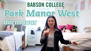 Step inside Park Manor West Babson College DORM TOUR [upl. by Anilosi]