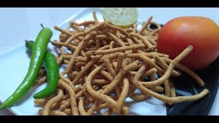 Ratlami Sev Recipe  રતલામી સેવ तीखा गांठिया  Easy way [upl. by Ettener945]