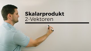 Skalarprodukt von zwei Vektoren Analytische Geometrie  Mathe by Daniel Jung [upl. by Fesoj]