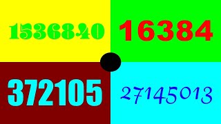 Colorful Numbers 0 to 10000000 HD [upl. by Arline]