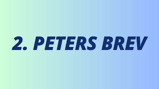 Bibelen Guds Ord ✝️ 2 Peters brev [upl. by Enrobso]