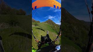 quotTopquot landing sideways 😁 paragliding parapente gleitschirm nature outdoors insta360 summer [upl. by Annovy]