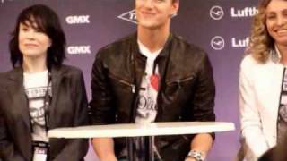 ESCKAZ live in Dusseldorf pressconference of Alexey Vorobyov Russia [upl. by Leizahaj]