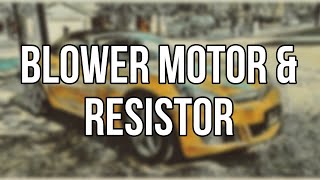 Saturn Sky Blower Motor amp Resistor Replacement [upl. by Miuqaoj736]