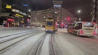 Helsingin raitiolinja 6 ArabiaEiranrantaArabiaKoskelan varikko Helsinki tramline 6 [upl. by Jan]