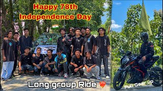 78th Independence Day Ride  Serfaunguri to udalguri 🇮🇳🖤 [upl. by Wolpert]