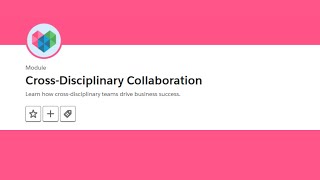 Cross Disciplinary Collaboration Trailhead  Salesforce [upl. by Qooraf]