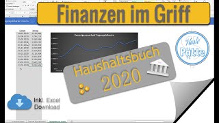 Excel Haushaltsbuch 2020 Die einfache Übersicht deiner Finanzen [upl. by Hege]