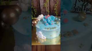 Fondant elephant in theme cake fondant cake sangeetaskitchen5804 [upl. by Neirol]