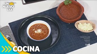 Receta prepara sopa con pasta y caldo de tomate al estilo mexicano  Un Nuevo Día  Telemundo [upl. by Rehpotsihc]