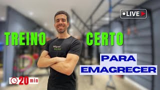 O treino certo para EMAGRECER  Live treino completa [upl. by Frances]