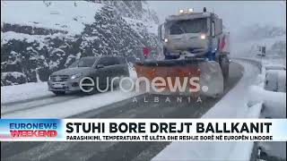 Stuhi bore drejt Ballkanit Parashikimi temperatura të ulëta dhe reshje bore në Europën Lindore [upl. by Livingstone]