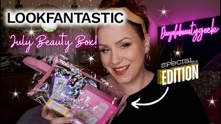 SPOILER LOOKFANTASTIC JULY 2024 BEAUTY SUBSCRIPTION BOX UNBOXING [upl. by Kile]