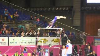 Anastasia GRISHINA RUS Bars Team Final European Gymnastics Championships 2012 [upl. by Ardried]