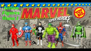 Toy Biz Marvel Super Heroes Action Figures Wave 1 Review [upl. by Worra796]