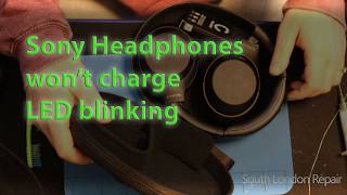 Sony headphones blinking wont charge  Unconventional repair  WH1000XM4 thermal sensor issue [upl. by Averyl354]