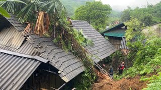 The aftermath of Typhoon Yagi  Homeless single woman Ly Thi Noong [upl. by Enrol]