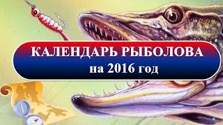 Календарь рыболова на 2016 год ⚓⚓⚓ [upl. by Ahgiela]