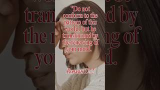 Renewing Your Mind in Christ Romans122 SpiritualTransformation MindRenewal [upl. by Modla527]