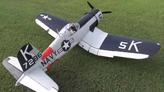 Hangar 9 F4U Corsair 60CC Flight With FG84 [upl. by Edas]