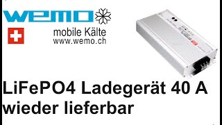 Batterieladegerät 40 A meanwell LiFePO4 Lieferprobleme ohne Lüfter geräuschlos Lagershop [upl. by Werby585]