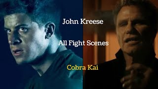 John Kreese All fight scenes Karate Kid amp Cobra Kai [upl. by Rosina]