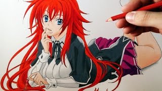 Cómo Dibujar a Rias Gremory de High School DXD Tutorial  How to Draw Sexy Rias Gremory [upl. by Evin]