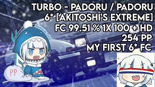 osu  Turbo  PADORU  PADORU AKITOSHIS EXTREME  HD FC 9951 [upl. by Geiss]