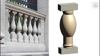 Architectural Baluster in revit [upl. by Dadirac]