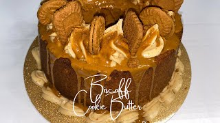 Biscoff Cookie Butter Cream Cheese Pound Cake 🤤 [upl. by Millan957]