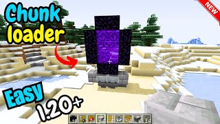 How to make Chunk loader minecraft 120 [upl. by Kimitri]