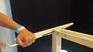 IKEA Skarstad – standing desk noisy when raisinglowering [upl. by Bridwell702]