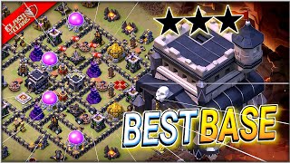 TH9 BASE WITH LINKPROOF REPLAY Clash of Clans [upl. by Aerdma]