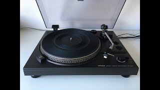 HITACHI HT 350  Ortofon Head turntable platine disque [upl. by Pasho]