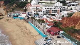 Albufeira Beaches  Praia Olhos De Agua [upl. by Nightingale249]