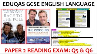 EDUQAS QUESTIONS 5 amp 6 PAPER 2 READING  GCSE English Language [upl. by Richart]