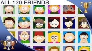 South Park The Stick of Truth  ALL Friends 120 Collectibles Locations  Every Friend [upl. by Lehcnom923]