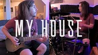 Pvris  My House DrumGuitar Cover [upl. by Singer]