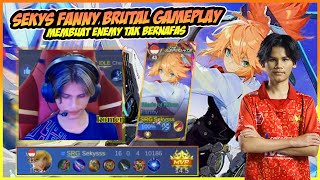 SRG SEKYS FANNY GAMEPLAY 16 KILL TAK BAGI ENEMY BERNAFAS   MLBB [upl. by Tlihcox]