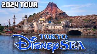 Tokyo DisneySea  Complete Walkthrough 2024 4K POV [upl. by Hannavahs]