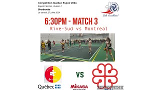 Espoir RiveSud vs Montreal  27072024 match 3 [upl. by Nikki]