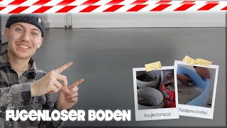 Fugenloser Boden in Beton Optik herstellen Schritt für Schritt 🤍 [upl. by Nashom661]